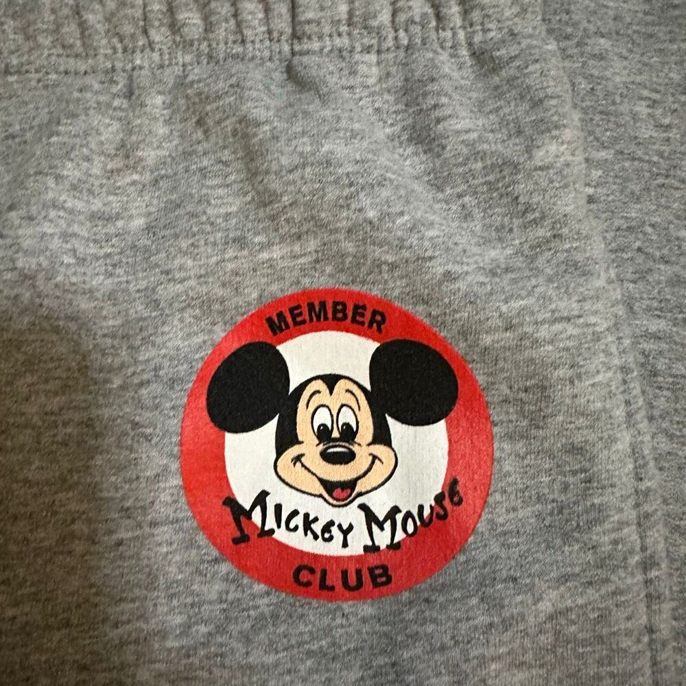 Vintage Disney store Mickey Mouse club jogger sweat unisex gray small - Picture 5 of 10